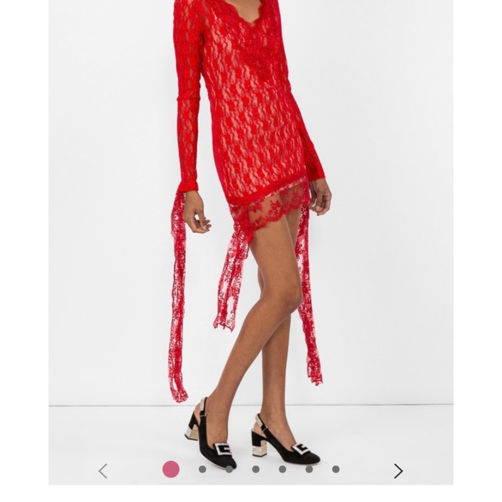 Christopher Kane Red Cocktail Dress